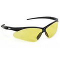 Premium Sport Style Wraparound Safety/Sun Glasses Amber Lens